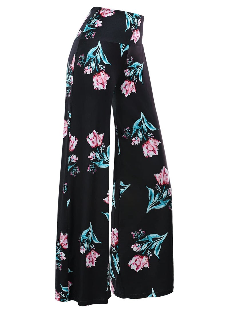 Arolina Women's Stretchy Wide Leg Palazzo Lounge Pants Casual Comfy High Waist Palazzo Pants - Image 1